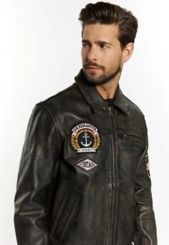 Dreimaster AltiplanoGiacca Di PelleSchwarz Uomo Giacche 4DR22T0DP-Q11 -Anna Field in Italia 15837c93649f44d0b0dc547fdcf108c0