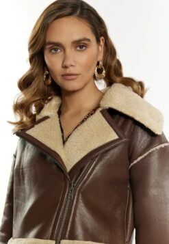 Faina Verkürzte- Giacca Di Pelle - Braun -Anna Field in Italia 26c180bee3ec4735a28568ee61eb7aec