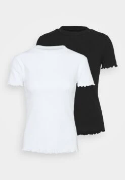 Even&Odd 2 PackT-Shirt BasicBlack/White Donna T-shirt E Top EV421D1FT-Q11 -Anna Field in Italia 4a8af5fb83a946de90d2da0925684192