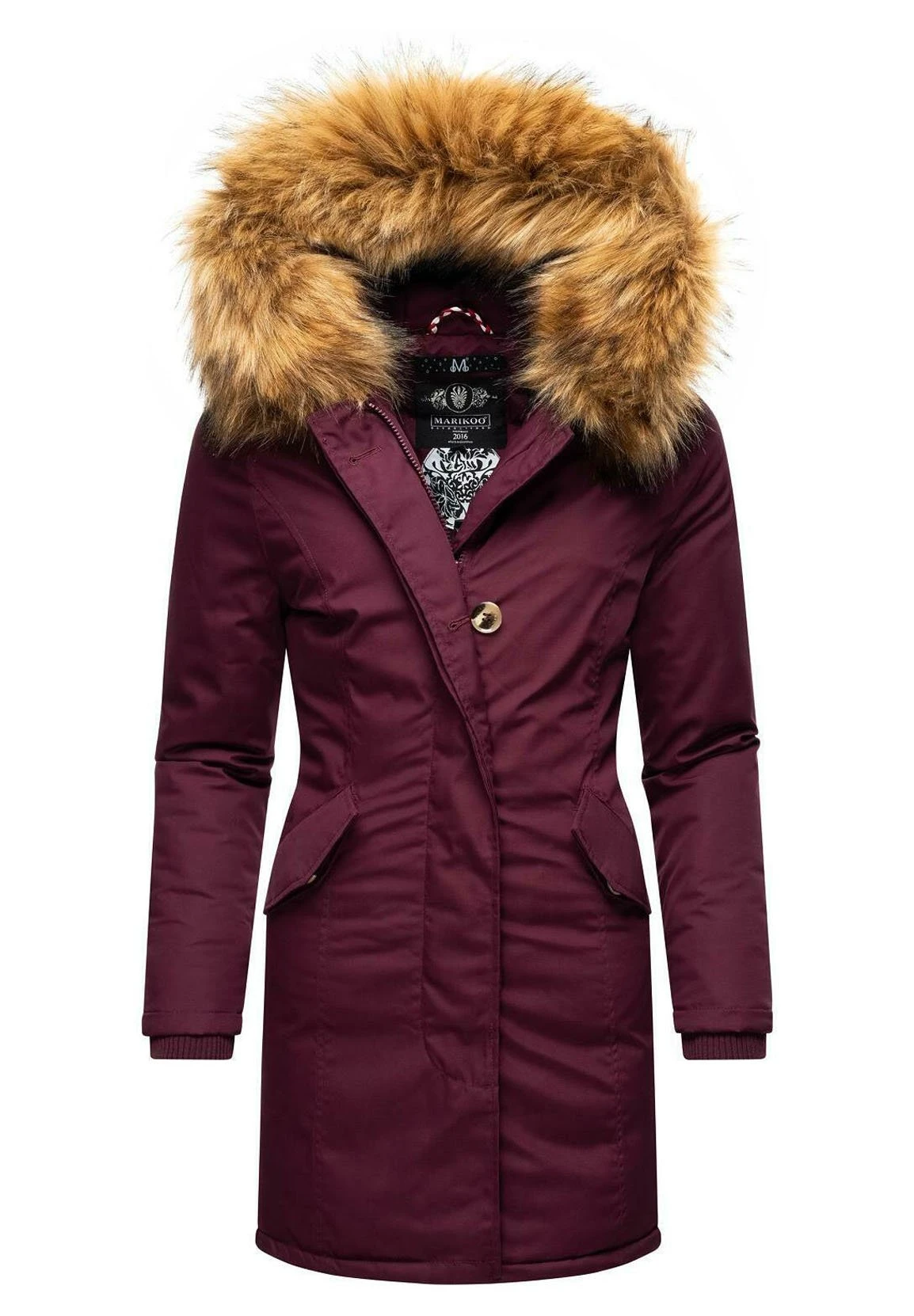 Marikoo KarmaaCappotto InvernaleDark Red Melange Donna Cappotti M5M21U002-G12 3 Marikoo KarmaaCappotto InvernaleDark Red Melange Donna Cappotti M5M21U002-G12