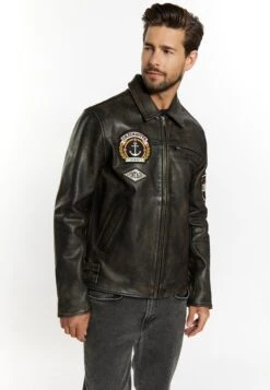 Dreimaster AltiplanoGiacca Di PelleSchwarz Uomo Giacche 4DR22T0DP-Q11