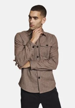 Redefined Rebel Alexander CamiciaSand Dogtooth Uomo Camicie R0622D027-G11