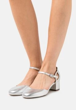 LeatherDecolletéSilver Donna Scarpe Con Tacco ANJ11B003-D11