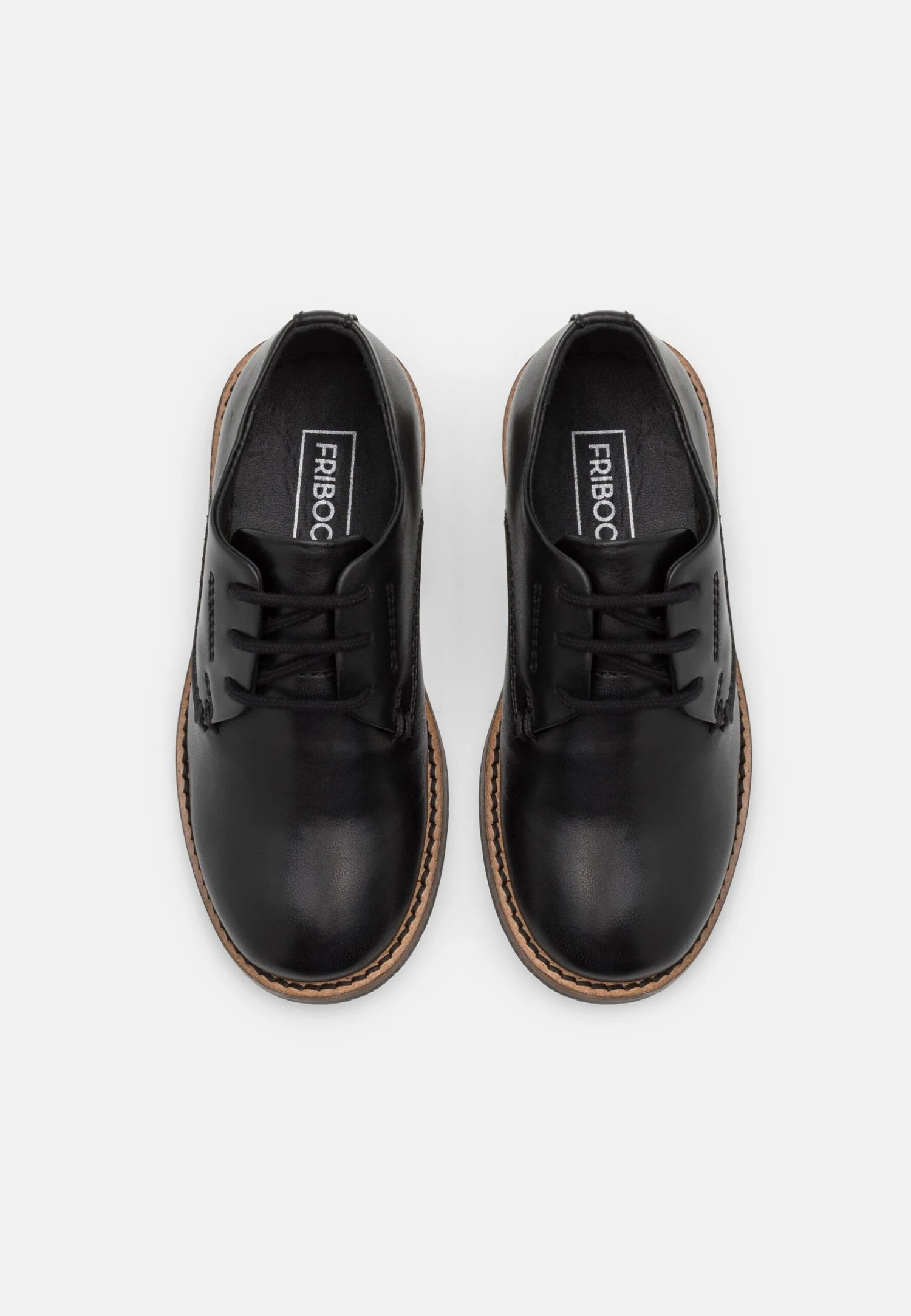 Friboo Leather - Stringate - Black 6 Friboo Leather - Stringate - Black - immagine 4